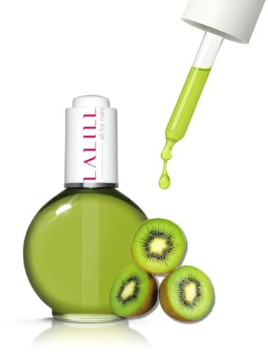 LALILL Aceite de Cutículas 75ml - Kiwi Vegano - Tratamiento Nutritivo para Uñas y Cutículas - SPA Manicura Vegana - Con Pipeta - Para Uso Doméstico y Profesional