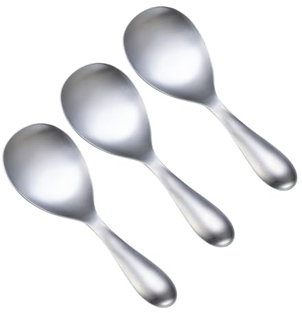 Servierlöffel Edelstahl,Groß Salatlöffel Esslöffel kochenlöffel Vorlegelöffel Salatbesteck Edelstahl,für Großes Buffet Bankett Küche Restaurant Servierbesteck Silberlöffel Vorlegebesteck (3)