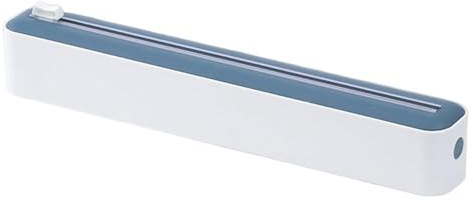 Dispensador de film transparente con cúter, aluminio y dispensador de láminas herméticas, soporte magnético con cortador deslizante, cortador de láminas para el hogar dispensador