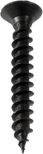 Black Wood Screws, Pozi Countersunk, 3mm x 30mm, Pack of 170