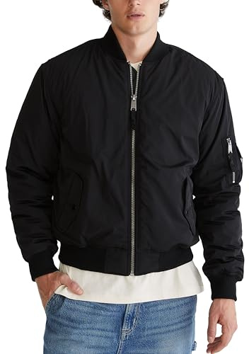 FLIGHT BOMBER JACKET, DARK BLACK, XL