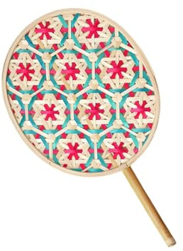 Qsvbeeqj Abanico de bambú natural, palmas, hojas, verano, refrescos, abanicos de estilo chino, abanicos de mano, decoración de mesa de fiesta, palmas, hojas de mano