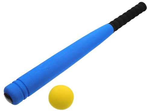 KONTONTY Bate de Béisbol de Juguete para Niños de Espuma EVA Azul, Juego Divertido para Exteriores en Parque y Patio Trasero Que Mantiene Niños Activos