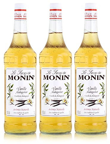 Monin Sirup Vanille, 1,0L 3er Pack