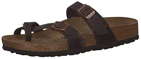 Birkenstock Donna Mayari Pelle Grasso Infradito, Habana, 40 EU