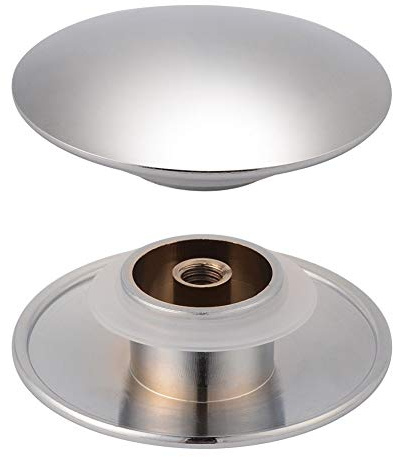 ZAK168 Ablaufstopfen für Waschbecken, 66 mm / 70 mm, Kupfer, poliert, Pop Up, Klick-Ablauf-Abdeckung, Ablaufstopfen für Badewanne, Waschbecken, 2 Stück, Wie abgebildet, 66mm