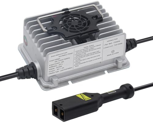 36V 5A Golf Cart Battery Charger for 36V Golf Cart Battery EZGO TXT Medalist, Fully Medalist，36 Volt Trickle Charge D-Plug/powerwise Plug Automatic