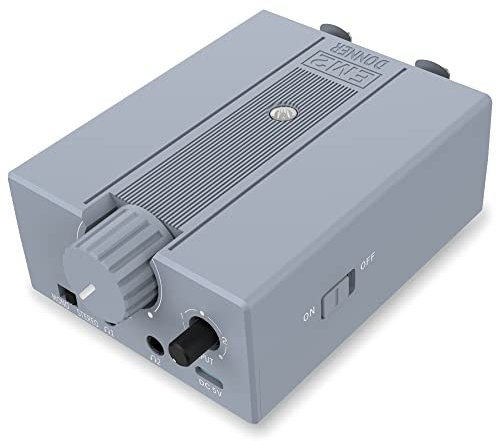 Donner Headphone Amplifier DC 5V-1A, 3.5mm Rechargeable Portable In-ear Monitor amplifier With 8Ω to 250Ω Impedance, With 2 XLR and 1/4 TRS Inputs