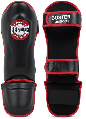 BENLEE Kinder Schienbeinschoner aus Kunstleder (1 Paar) Buster JUNIOR junior, Black