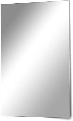 Your-Homestyle Kristallspiegel/Wandspiegel Rahmenlos rechteckig ohne Facette Mirror Made in Germany incl. Befestigungsmaterial (30x40)