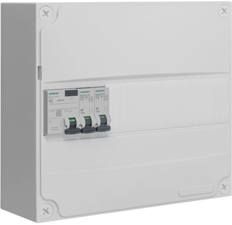 SIEMENS - Tableau Pré-Équipé 1 Inter. Diff. 40A Type AC - 2 Disjoncteurs