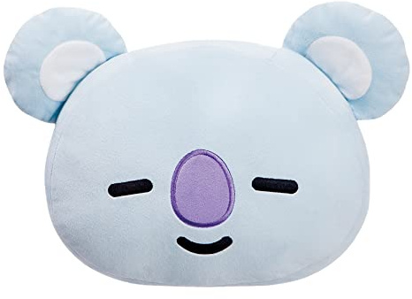 Aurora 61468 BT21 AURORA-BT21 Official Merchandise, KOYA Plush Cushion-Blue, Medium