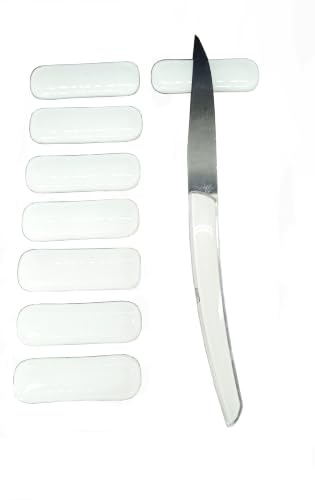 Lot de Porte-couteaux Unis et blancs pour votre décoration de table