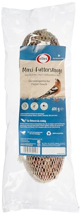 Elles Futterstange für Wildvögel 15 x 600g I Energiereicher Vogelsnack | 100% Natürliche Zutaten | Ideal für Ganzjahresfütterung | Einfach aufzuhängen | Ambrosia kontrolliert