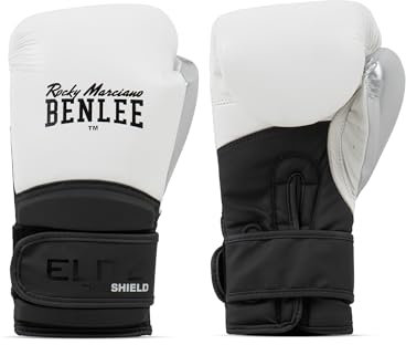 BENLEE Boxhandschuhe aus Leder und Kunstleder (1 Paar) Brampton 14 oz, Black/White/Silver