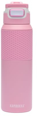 Kambukka Elton 1000ml Gourde Isotherme en Acier Inoxydable - Résistante aux Chocs, Odeurs et Saletés, Couvercle 3 en 1 avec Graduation, Compatible Lave-Vaisselle - Ambition Rose