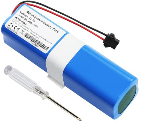 K KYUER 3600mAh Replacement Robot Aspirapolvere Batteria per Lefant U180 Robot Vacuum Cleaner with Tools 12.8V
