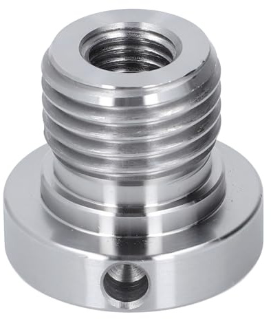 Edelstahl-Drehmaschinen-Spindelstock-Adapter, Spindeladapter, Männlich 33 Mm Weiblich, 18 Mm Gewindefuttereinsatz, für die Holzbearbeitung | Adapter für Drehmaschine, Präzisionsgewinde, Holzbearbeitung, M33 Außen/M18 Innen, 42mm Verlängerung