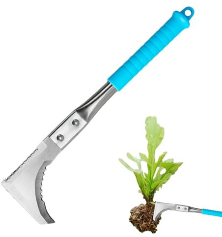 Strumento per sarchiatore manuale, sarchiatore manuale - Falce per multifunzionale - Strumento per diserbo per sradicamento di manufatti da diserbo, estrattore per diserbo in acciaio inossidabile, str