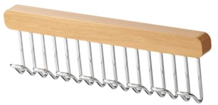 KESOTO Kleiderständer für Den Schrank, Organizer mit Halterung Und Schiebehaken für Krawatten, Rechts mit 8 Haken
