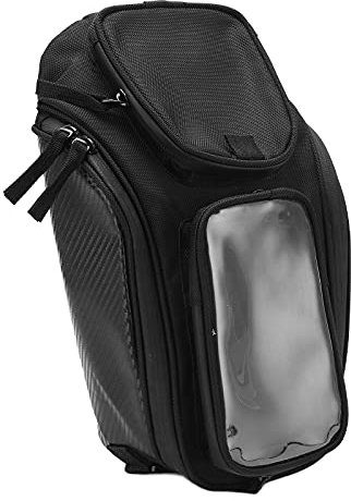 Greensen Sac de Réservoir de Gaz, Sac de Réservoir de Moto Sac de Réservoir de Carburant de Gazole Décoratif, Sac de Réservoir Noir Oxford étanche pour Motos