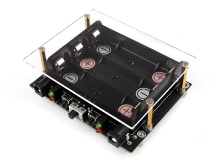 Waveshare Uninterruptible Power Supply UPS Module (C) For Jetson Orin, Supports Li batt (NOT Included), Pogo Pins Connector, Supports Charging And Power Output At The Same Time
