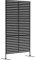 Outsunny Raumteiler 3-teilig 122 x 198 cm Freistehend Paravent in Lamellen, Trennwand 3-TLG Sichtschutz aus Stahl, Outdoor Raumtrenner Sichtschutzwand Stellwand für Garten, Balkon, Terrasse, Schwarz