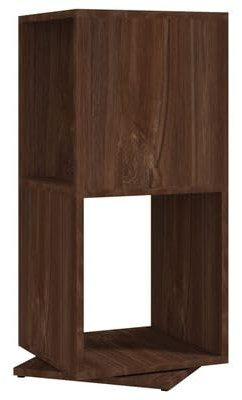 plplaaoo Drehregal Braun Eiche-Optik 34,5x34,5x75,5 cm Holzwerkstoff