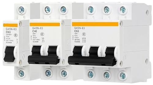 Interruptor automático de aire pequeño, Mini disyuntor de aire de fuga, tipo C, 1P/2P/3P/4P, 6A a 63A, 1000V(1p,20A)