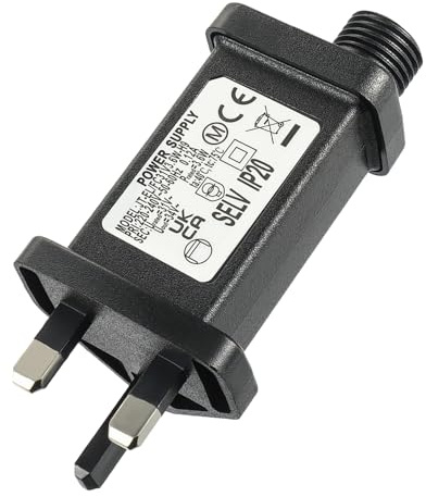 SIGANDG 31V 3.6W Transformer Plug IP20 Power Supply Adapter with 8 Lighting Modes, Timer and Memory Function for Christmas Tree Lights, Icicle Lights, Fairy Lights, Colourful Lights, Flashing Lights