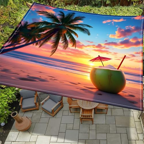 ENEN 3D Toldo Vela de Sombra Cuadrado Impermeable Toldo Vela Exterior Terraza Protección Rayos UV Resistente ToldoVela Rectangular con Cuerda para Jardín Balcon (Abanico de Papel,1,8x1,8m)