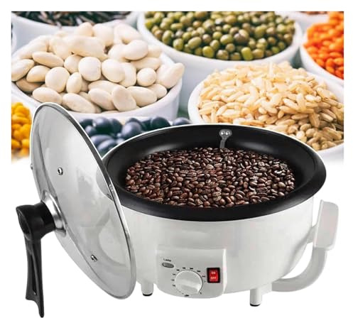 Torréfacteur de Café, Torréfacteur de grains de café avec poêle antiadhésive, contrôle de la température, machine à popcorn, cacahuètes et noix