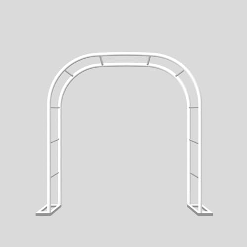 Arche de jardin en métal de 80 à 350 cm de large, solide pour extérieur, pergola de mariage, treillage rond pour plantes grimpantes et vignes, tonnelle en métal vert (L 120 x l 40 x H 220 cm)