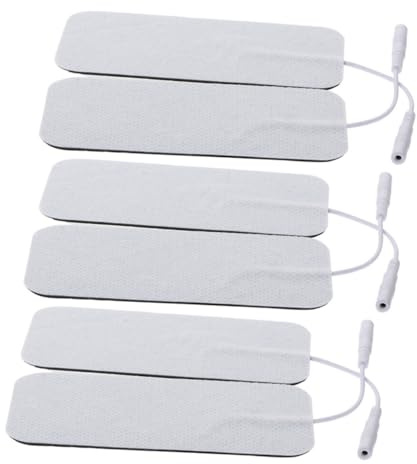 DECORNIJIA 6 piezas Parches Autoadhesivos de Tela No Tejida para de Masaje Electrodos Flexibles y Seguros para Espalda Cuello Rodillas y Pies