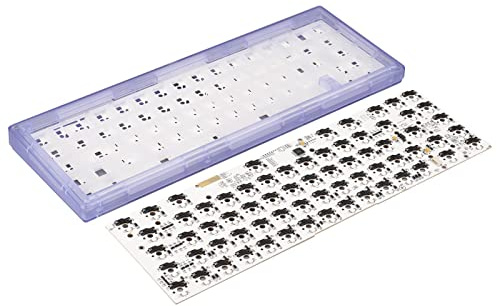 Tomantery Modulares Hot-Swap-67-Tasten-RGB-Hintergrundbeleuchtungs-DIY-Mechanisches-Tastatur-Kit für Custom-Gaming-Enthusiasten. Material: ABS (Lila)