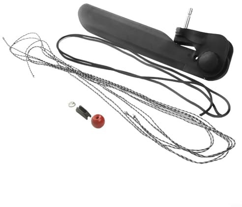 Shophubio Ruder-Set mit Fußsteuerung für Kanu und Kajakzubehör, Nylon-Lenkwerkzeug mit 2,7 m dickem Seil und 3,5 m dünnem Seil, kompatibel
