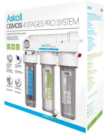 Askoll 001740 Umkehrosmoseanlage 4 Stufen Pro System für Aquarien | 4 Stufen