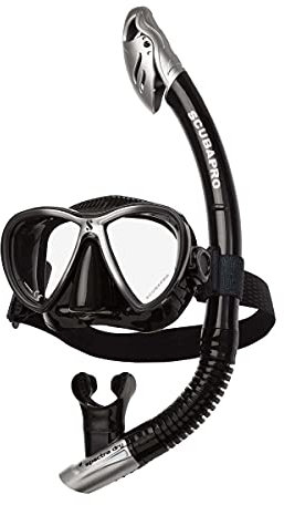 SCUBAPRO Synergy Twin Combo Set mit Spectra Dry Schnorchel Schnorchelset (schwarz-Silber)