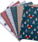 babrause® Stoffpaket Patchwork Baumwollstoffe 12 x (25x35cm) (Petrol Blau)