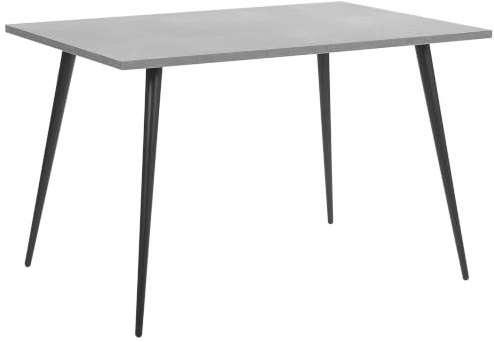 Esstisch Betonoptik grau Metallgestell schwarz 120 x 80 cm Modern Santiago