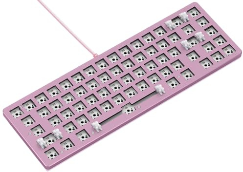 Glorious Gaming GMMK 2 Compact 65% Barebones (Frame Only) – Mechanisches Gaming-Tastaturgrundgerüst, Kompakt-TKL (65%), Aluminium, individuell anpassbar, RGB, Amerikanisch/ANSI Layout - Rosa