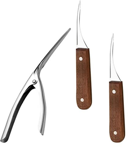 Shrimp Deveiner Tool Shrimp Peeler: 1 Set Shrimp Cleaner Edelstahl Garnelenschäler Küche Deveining Peeling Tools