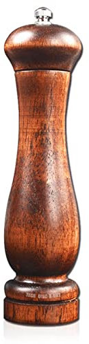 TECH DISCOUNT Moulin Poivre Sel Manuel Style Bistrot Ancien Bois Design Ustensile Cuisine Assaisonnement Broyage Décoration Cuisine Ancienne Rétro
