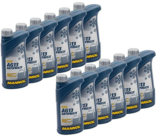 Kühlerfrostschutz Konzentrat MANNOL AG13-40°C 12 X 1 Liter grün