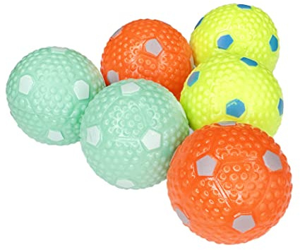 Crafts Central Latexbälle für kleine und mittelgroße Hunde, für automatischen Ballwerfer, Apportieren und Hundespielzeug, 6 Stück