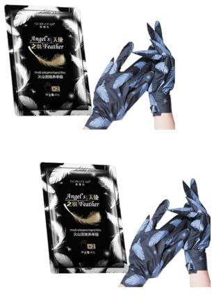 Housoutil 2paare Vulkanerde Handmaske Aufhellende Und Peeling Hand Spa Maske Zur Pflege Trockener Hände Entferne Nagelhaut Und Genieße Ein Entspannendes Erlebnis