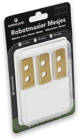 30 lame per tagliaerba robotizzato al sud, in titanio, adatte per PARKSIDE (robot tosaerba) - Attenzione: viti non incluse - 30 pezzi