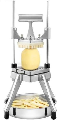 Cortadora Eléctrica Cortador de verduras eléctrico eléctrico, cortador comercial de verduras y frutas, cortador en cubitos, 4 cuchillas de acero inoxidable, cortador manual de cebolla, corta