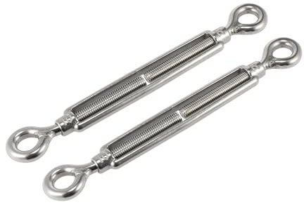 Hihaha Spannschloss für Auto, M10, 10 mm, OO-Typ, 304 Edelstahl, langlebiges Material, 2 Stück