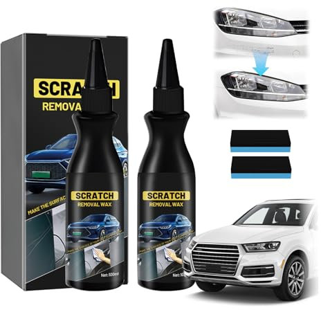 2 Sets Quick Car Scratch Remover, 2025 New Deep Scratch Polish for Repair Cream, Automotive Tools High-Performance Removal Model Cars Scratches Wax, Quick Fix for All Car Paint Scratch